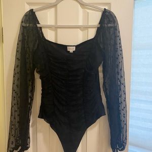 Black Star Pattern Bodysuit